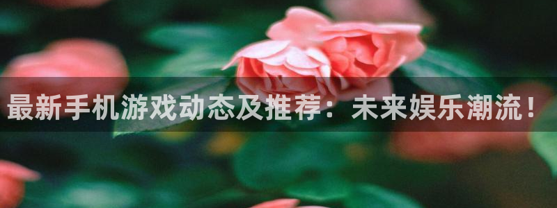 赢咖娱乐平台负责人：最新手机游戏动态及推荐：未来娱乐潮流！